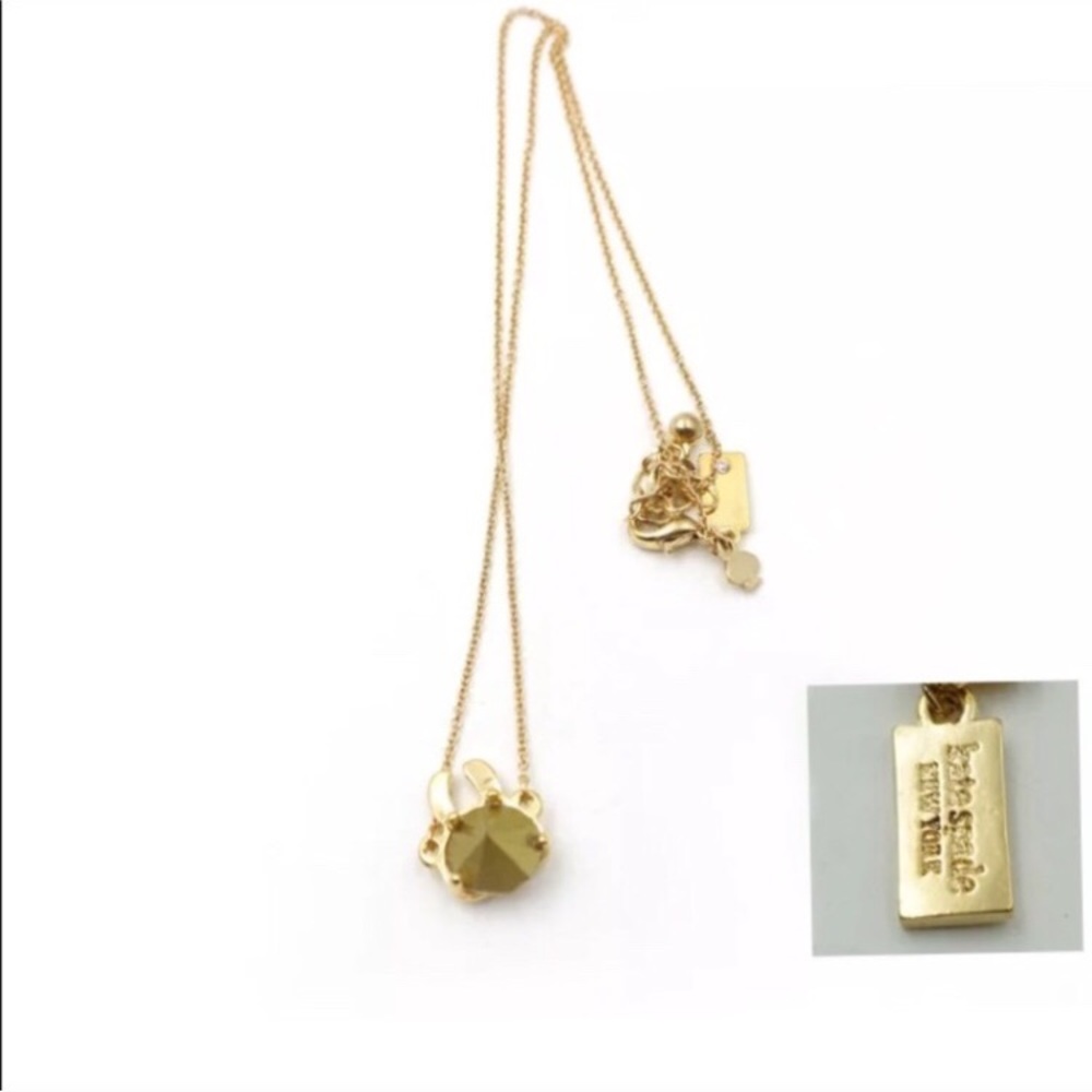 NWOT KATE SPADE Gold Pave Magic Rabbit Necklace - Picture 6 of 7